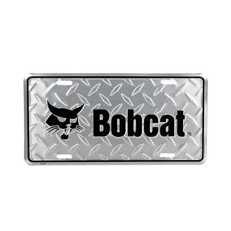 bobcat skid steer license plate|bobcat diamond license plate.